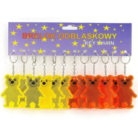 Brelok Adar zawieszka odblaskowa miś wys.7cm, karta 12sz (216631) Brelok Adar zawieszka odblaskowa miś wys.7cm, karta 12sz (216631)