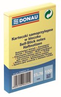 Notes samoprzylepny (karteczki) Donau żółta 100k [mm:] 51x76 (7584001)
