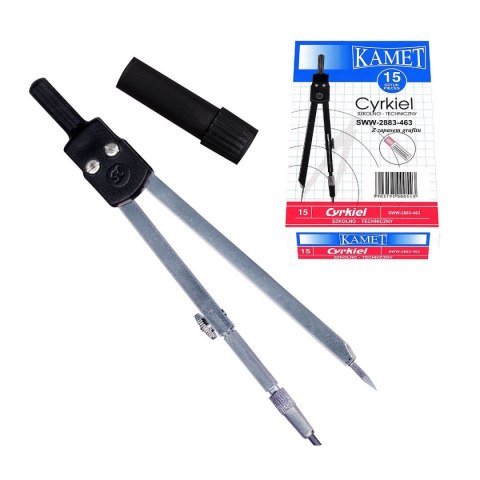 Cyrkiel Kamet + zapas grafitu PIK 2 el. (K-1015) Cyrkiel Kamet + zapas grafitu PIK 2 el. (K-1015)