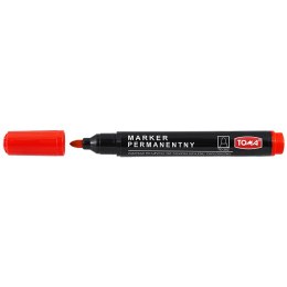 Marker permanentny Toma czerwony okrągła końcówka