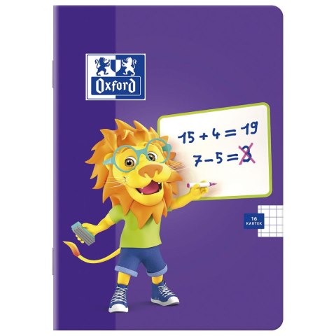 Zeszyt Oxford Lion A5 16k. 90g linia podwójna kolorowa (400106954) Zeszyt Oxford Lion A5 16k. 90g linia podwójna kolorowa (400106954)