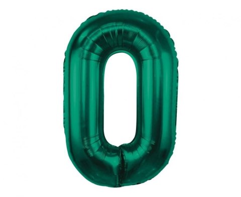 Balon foliowy Godan cyfra 0, zieleń butelkowa, 85 cm (CH-B8B0) Balon foliowy Godan cyfra 0, zieleń butelkowa, 85 cm (CH-B8B0)