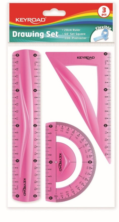 Komplet geometryczny Keyroad elastyczny 3 el. (KR970858) Komplet geometryczny Keyroad elastyczny 3 el. (KR970858)