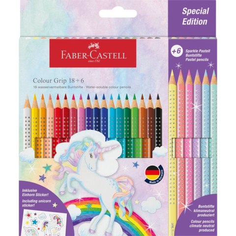 Kredki ołówkowe Faber Castell Unicorn 18+6 kol. (201543 FC) Kredki ołówkowe Faber Castell Unicorn 18+6 kol. (201543 FC)