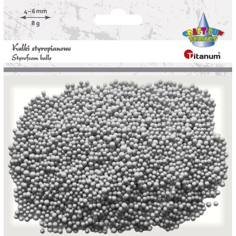 Ozdoba styropianowa Titanum Craft-Fun Series kulki (5mm/8g) Ozdoba styropianowa Titanum Craft-Fun Series kulki (5mm/8g)