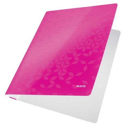 Skoroszyt WOW A4 różowy metaliczny karton 80g Leitz (30010023) Skoroszyt WOW A4 różowy metaliczny karton 80g Leitz (30010023)
