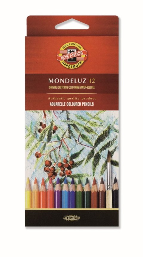 Kredki akwarelowe Koh-I-Noor mondeluz 12 kol. (3716) Kredki akwarelowe Koh-I-Noor mondeluz 12 kol. (3716)