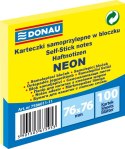 Notes samoprzylepny (karteczki) Donau Neon żółty 100k [mm:] 76x76 (7586011-11)