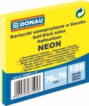 Notes samoprzylepny (karteczki) Donau Neon żółty 100k [mm:] 76x76 (7586011-11)