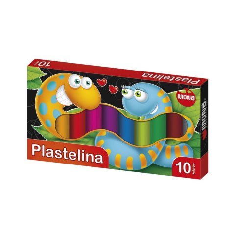 Plastelina 10 kol. mix Mona Plastelina 10 kol. mix Mona