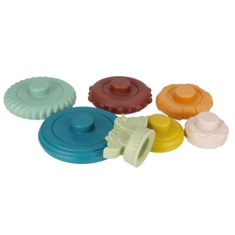 Układanka Bam Bam piramidka edukacyjna pastelowa (482393) Układanka Bam Bam piramidka edukacyjna pastelowa (482393)
