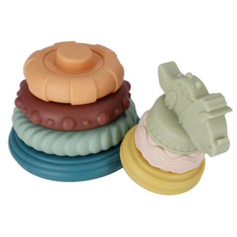 Układanka Bam Bam piramidka edukacyjna pastelowa (482393) Układanka Bam Bam piramidka edukacyjna pastelowa (482393)