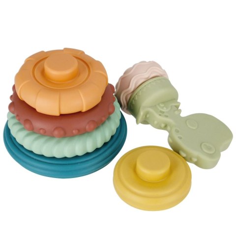 Układanka Bam Bam piramidka edukacyjna pastelowa (482393) Układanka Bam Bam piramidka edukacyjna pastelowa (482393)