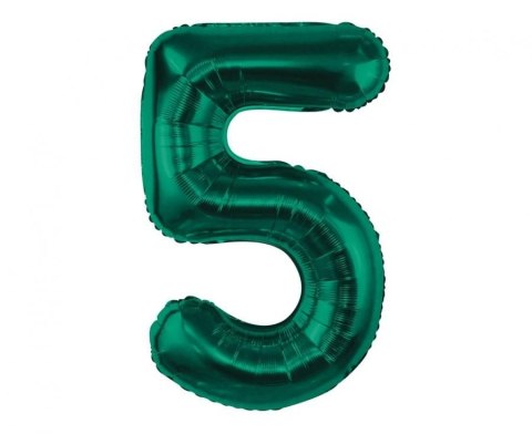 Balon foliowy Godan cyfra 5, zieleń butelkowa, 85 cm (CH-B8B5) Balon foliowy Godan cyfra 5, zieleń butelkowa, 85 cm (CH-B8B5)