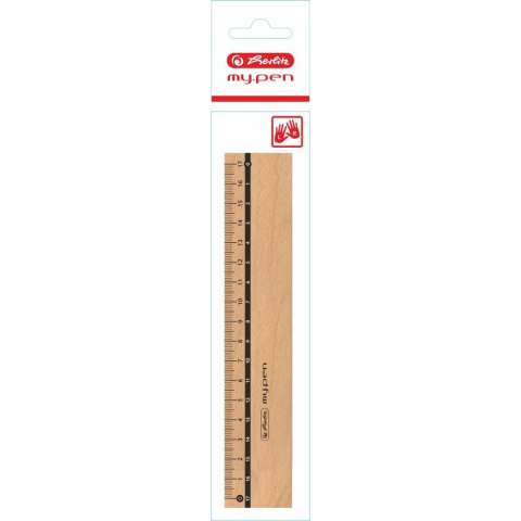 Linijka drewniana Herlitz My Pen 17cm (9576125) Linijka drewniana Herlitz My Pen 17cm (9576125)