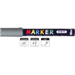 Marker permanentny M&G szary 1-2mm okrągła końcówka (MG APL910-80)