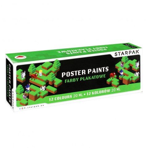 Farby plakatowe Starpak Pixel kolor: mix 20ml 12 kolor. (521495) Farby plakatowe Starpak Pixel kolor: mix 20ml 12 kolor. (521495)