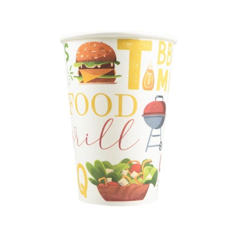 Kubek jednorazowy Arpex Grill Time papier 200ml (DC0420) Kubek jednorazowy Arpex Grill Time papier 200ml (DC0420)