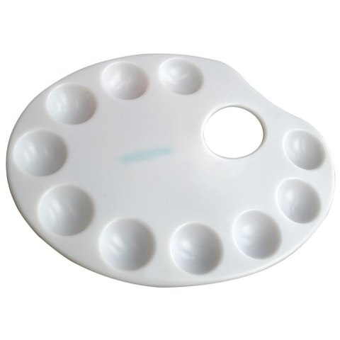 Paletka malarska Titanum 230x170 mm 10 wgłębień plastikowa biała Paletka malarska Titanum 230x170 mm 10 wgłębień plastikowa biała