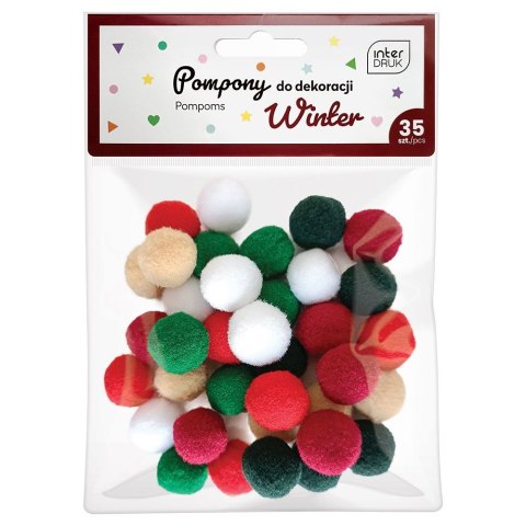 Pompony WINTER 5902277337221 mix 36 szt Interdruk (35szt)