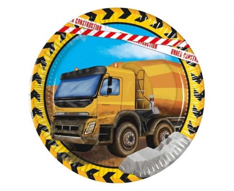 Talerz jednorazowy Godan Budowa papier śr. 200mm 8 szt (95468) Talerz jednorazowy Godan Budowa papier śr. 200mm 8 szt (95468)
