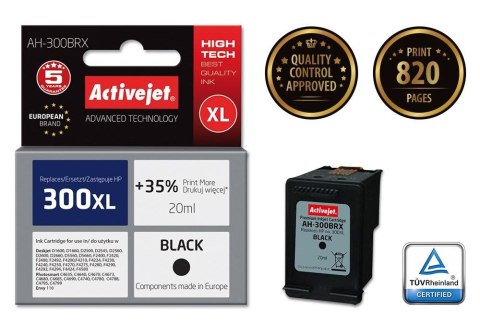 Tusz (cartridge) alternatywny Activejet HP 300XL CC641 czarny 20ml (EXPACJAHP0117) Tusz (cartridge) alternatywny Activejet HP 300XL CC641 czarny 20ml (EXPACJAHP0117)