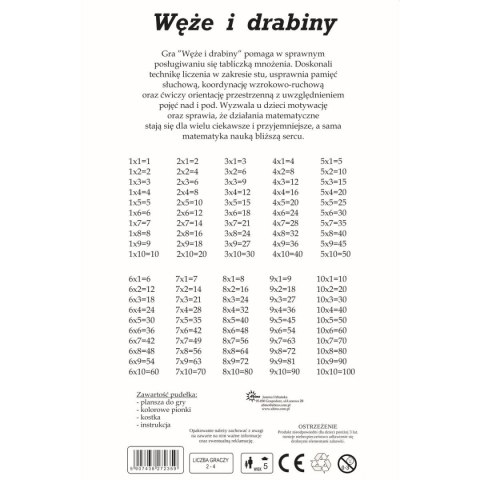 Gra planszowa Abino wężę i drabiny węże i drabiny (532942) Gra planszowa Abino wężę i drabiny węże i drabiny (532942)