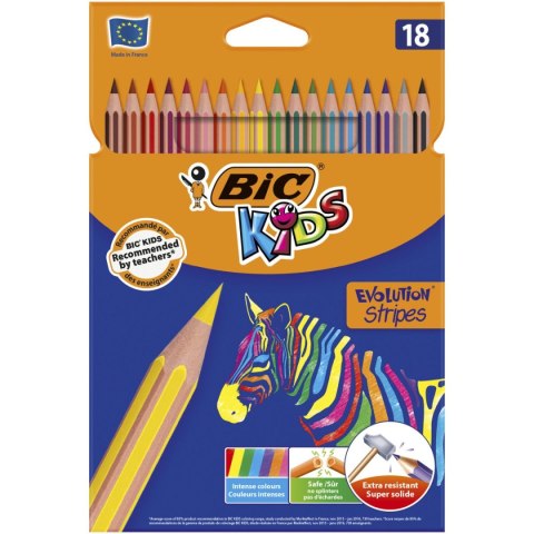 Kredki ołówkowe Bic Kids Evolution 12 kol 18 kol. (829024) Kredki ołówkowe Bic Kids Evolution 12 kol 18 kol. (829024)