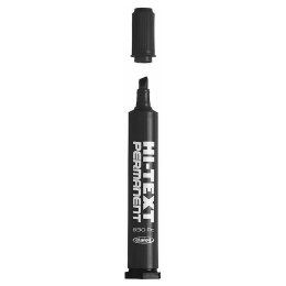 Marker permanentny Fibracolor HI-TEXT czarny 4,5mm ścięta końcówka