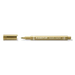 Marker permanentny Staedtler metaliczny złoty 1,0-2,0mm okrągła końcówka (8323-11)