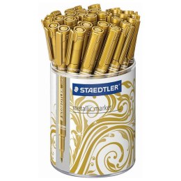 Marker permanentny Staedtler metaliczny złoty 1,0-2,0mm okrągła końcówka (8323-11)