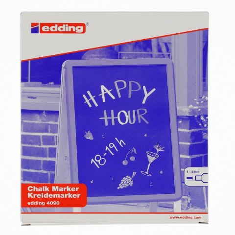 Marker specjalistyczny do szyb wkład biały 4,0-15,0mm Edding (4090-49)