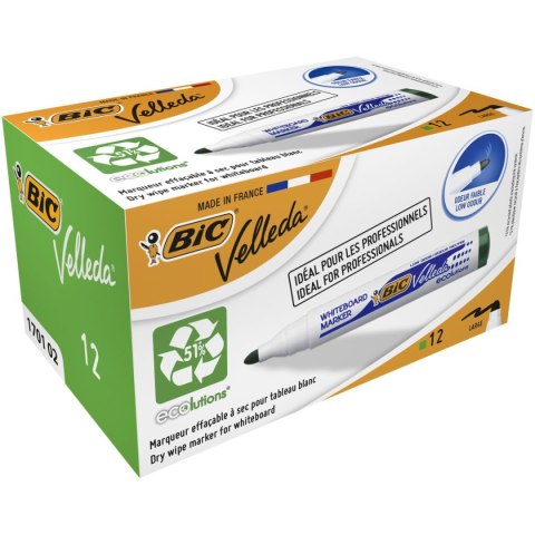 Marker suchościeralny Bic Velleda Ecolutions 1701 zielony 1,5mm ścięta końcówka (904940) Marker suchościeralny Bic Velleda Ecolutions 1701 zielony 1,5mm ścięta końcówka (904940)