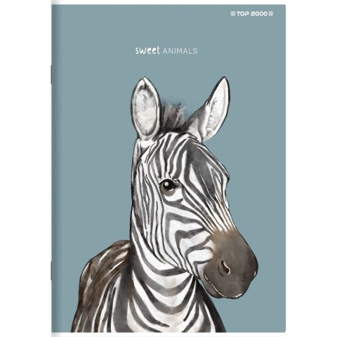 Zeszyt Top 2000 SWEET ANIMAL 400169467 A5 96k. 70g krata Zeszyt Top 2000 SWEET ANIMAL 400169467 A5 96k. 70g krata