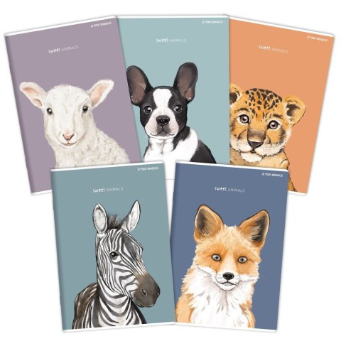 Zeszyt Top 2000 SWEET ANIMAL 400169467 A5 96k. 70g krata Zeszyt Top 2000 SWEET ANIMAL 400169467 A5 96k. 70g krata