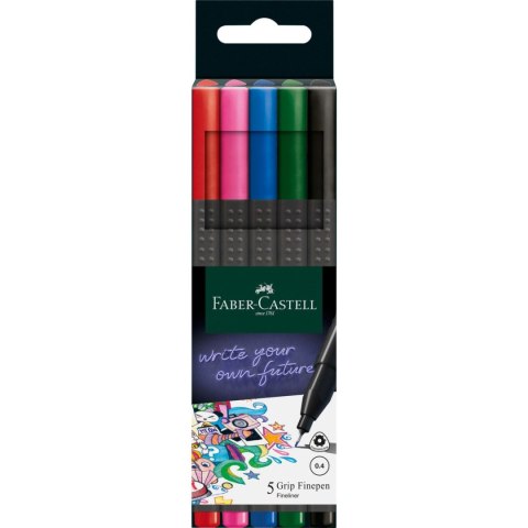Cienkopis Faber Castell Grip mix 0,4mm 5kol. (151604FC) Cienkopis Faber Castell Grip mix 0,4mm 5kol. (151604FC)