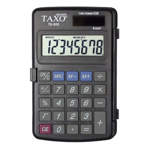 Kalkulator kieszonkowy TG-920 Taxo Graphic 8-pozycyjny Kalkulator kieszonkowy TG-920 Taxo Graphic 8-pozycyjny