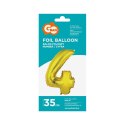 Balon foliowy cyfra 4 złoty 35 cm Godan (FG-C35Z4)
