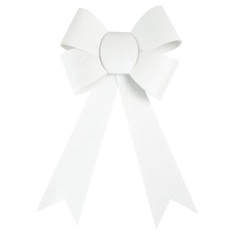 Kokarda biała brokatowa duża 29cm Arpex (BN5458BIA-0615)