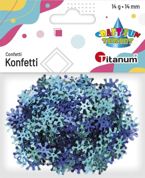 Konfetti Titanum Craft-Fun Series płatki śniegu 14mm (284807) Konfetti Titanum Craft-Fun Series płatki śniegu 14mm (284807)