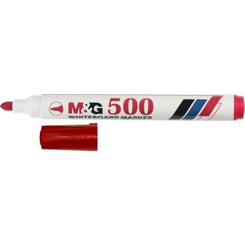 Marker suchościeralny M&G czerwony 1,0-2,0mm okrągła końcówka (AWM26173330100H) Marker suchościeralny M&G czerwony 1,0-2,0mm okrągła końcówka (AWM26173330100H)