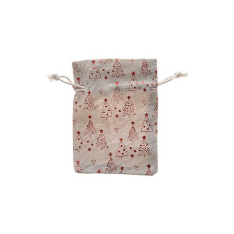 Opakowanie ozdobne Jutowy worek na prezenty z nadrukiem 3szt. mix [mm:] 100x120 Arpex (SM4018)