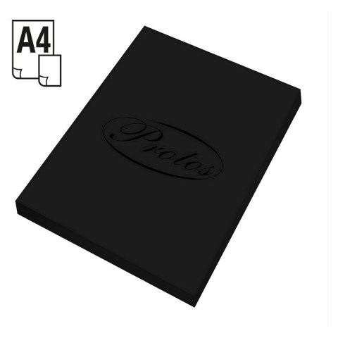 Papier kolorowy Protos A4 czarny 160g Papier kolorowy Protos A4 czarny 160g