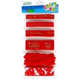 Wstążkax1 [mm x m] czerwona Craft With Fun (501461)