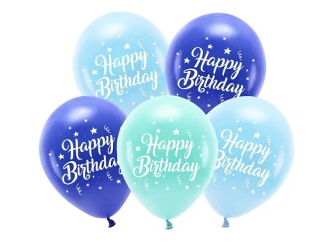 Balon gumowy Eco 26 cm, Happy Birthday, niebieski niebieski 260mm Partydeco (ECO26P-201-001-5) Balon gumowy Eco 26 cm, Happy Birthday, niebieski niebieski 260mm Partydeco (ECO26P-201-001-5)