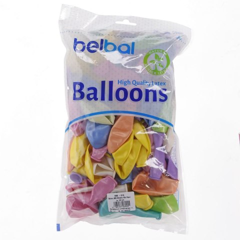 Balon gumowy Partydeco perłowy 100 szt mix 12cal (12M-000P) Balon gumowy Partydeco perłowy 100 szt mix 12cal (12M-000P)