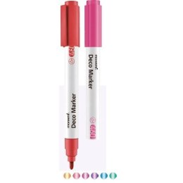 Marker permanentny Monami Deco Marker 460 mix 2,0mm okrągła końcówka