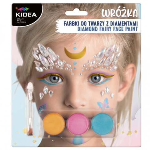 Farby do twarzy Kidea Zestaw wróżka z diamentami (FDTZWDKA) Farby do twarzy Kidea Zestaw wróżka z diamentami (FDTZWDKA)