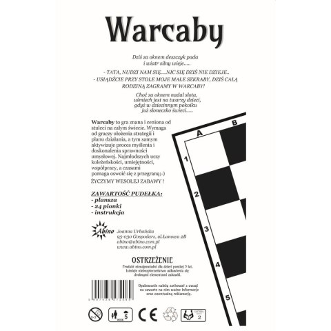 Gra planszowa Abino warcaby małe warcaby Gra planszowa Abino warcaby małe warcaby
