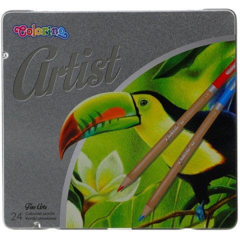 Kredki ołówkowe metalowe pudełko 24 kol. Colorino Kids (83263PTR) Kredki ołówkowe metalowe pudełko 24 kol. Colorino Kids (83263PTR)